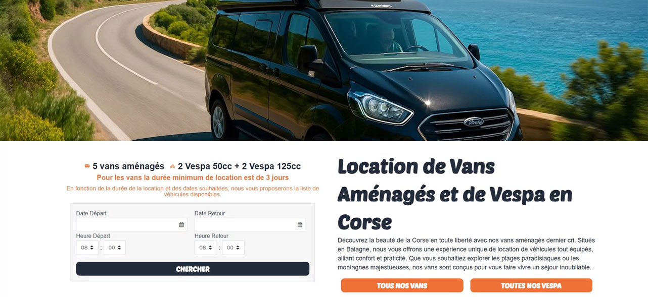 création site ecommerce van & scoot